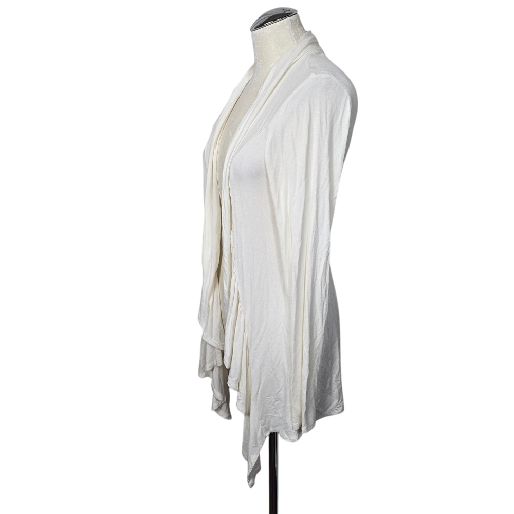Grace Elements White Lightweight Open Cardigan M - image 2